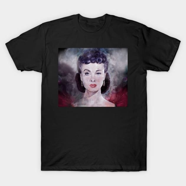 Scarlett O'Hara Watercolor Gone with the Wind T-Shirt by Bramblier